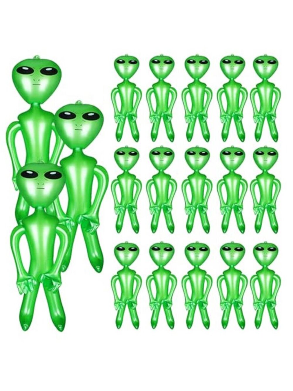 Honoson 18 Pcs Halloween 18" Alien Inflatable Balloon,Green